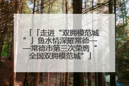 「走进“双拥模范城”」鱼水情深耀常德——常德市第三次荣膺“全国双拥模范城”