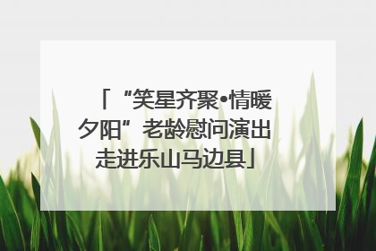 “笑星齐聚•情暖夕阳”老龄慰问演出走进乐山马边县