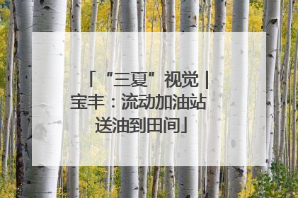“三夏”视觉｜宝丰：流动加油站 送油到田间