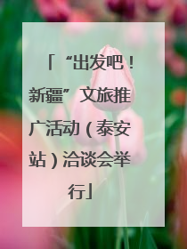 “出发吧！新疆”文旅推广活动（泰安站）洽谈会举行