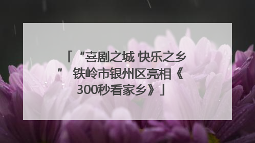 “喜剧之城 快乐之乡” 铁岭市银州区亮相《300秒看家乡》