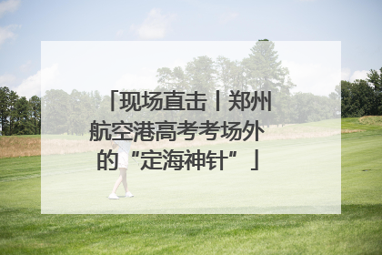 现场直击丨郑州航空港高考考场外的“定海神针”