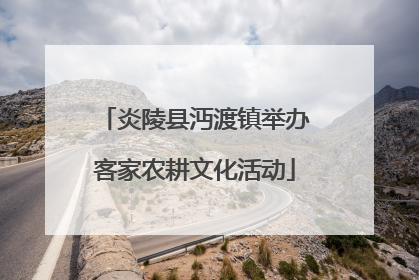 炎陵县沔渡镇举办客家农耕文化活动