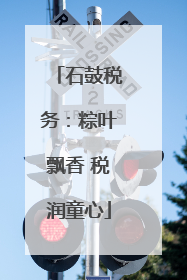 石鼓税务：粽叶飘香 税润童心