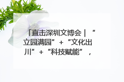 直击深圳文博会｜“立园满园”+“文化出川”+“科技赋能”，成都传媒发布三大文创领域合作清单