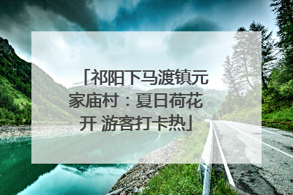 祁阳下马渡镇元家庙村：夏日荷花开 游客打卡热