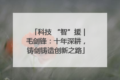 科技 “智”援｜毛剑锋：十年深耕，铸剑铸造创新之路