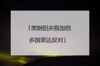 美钢铝关税加倍 多国表达反对