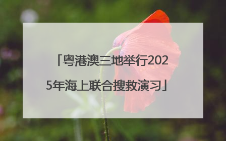 粤港澳三地举行2025年海上联合搜救演习