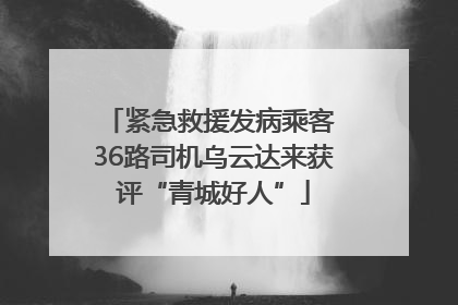 紧急救援发病乘客 36路司机乌云达来获评“青城好人”