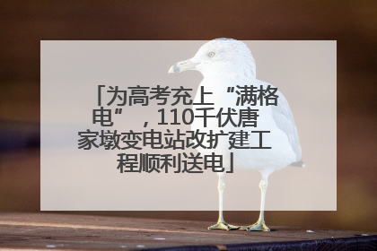 为高考充上“满格电”，110千伏唐家墩变电站改扩建工程顺利送电