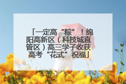 一定高“粽”！绵阳高新区（科技城直管区）高三学子收获高考“花式”祝福