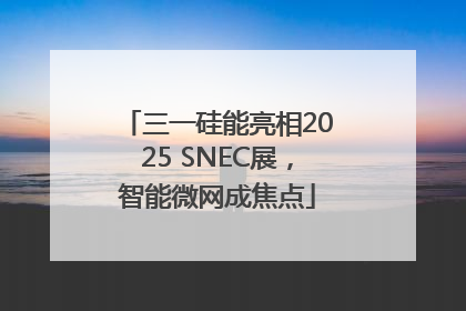 三一硅能亮相2025 SNEC展，智能微网成焦点