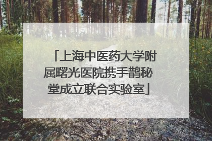 上海中医药大学附属曙光医院携手鹊秘堂成立联合实验室