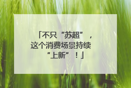 不只“苏超”，这个消费场景持续“上新”！