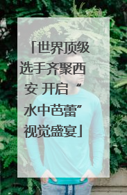 世界顶级选手齐聚西安 开启“水中芭蕾”视觉盛宴