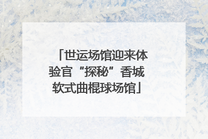 世运场馆迎来体验官“探秘”香城软式曲棍球场馆