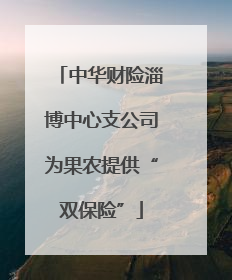 中华财险淄博中心支公司为果农提供“双保险”