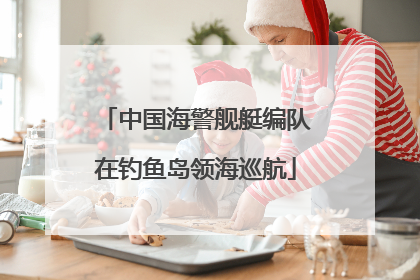 中国海警舰艇编队在钓鱼岛领海巡航