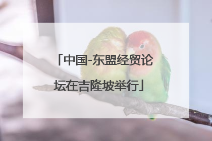中国-东盟经贸论坛在吉隆坡举行