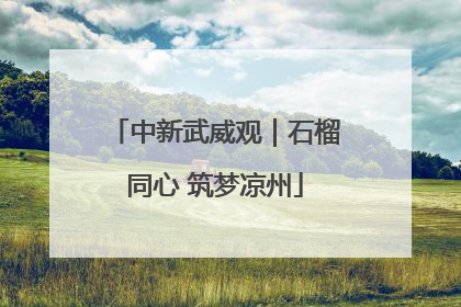 中新武威观｜石榴同心 筑梦凉州