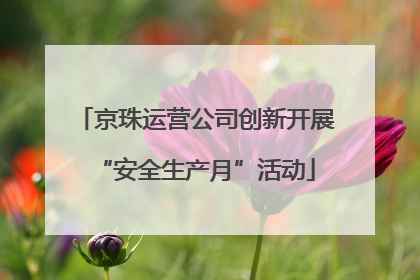 京珠运营公司创新开展“安全生产月”活动