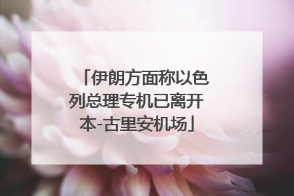 伊朗方面称以色列总理专机已离开本-古里安机场