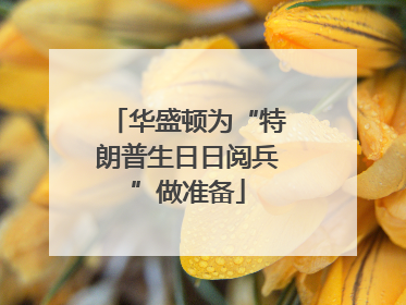 华盛顿为“特朗普生日日阅兵”做准备