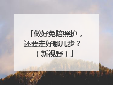 做好免陪照护，还要走好哪几步？（新视野）
