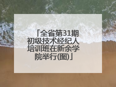 全省第31期初级技术经纪人培训班在新余学院举行(图)