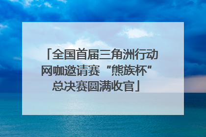 全国首届三角洲行动网咖邀请赛“熊族杯”总决赛圆满收官