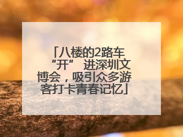 八楼的2路车 “开” 进深圳文博会，吸引众多游客打卡青春记忆