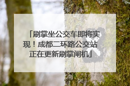 刷掌坐公交车即将实现！成都二环路公交站正在更新刷掌闸机
