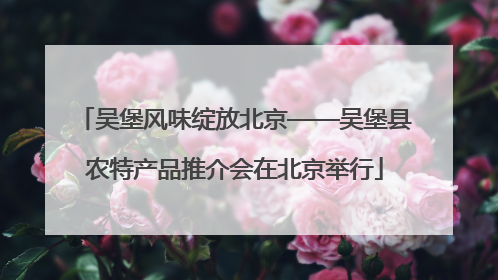 吴堡风味绽放北京——吴堡县农特产品推介会在北京举行