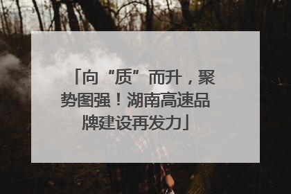 向“质”而升，聚势图强！湖南高速品牌建设再发力