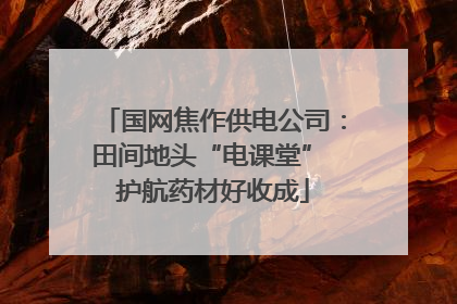 国网焦作供电公司：田间地头“电课堂” 护航药材好收成