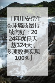 四川安岳生态环境质量持续向好：2024年优良天数324天，多项数据实现100%
