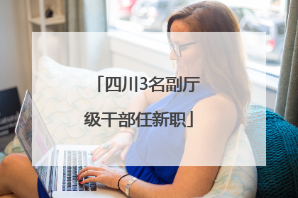 四川3名副厅级干部任新职