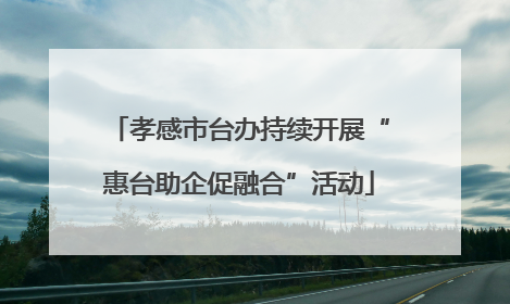 孝感市台办持续开展“惠台助企促融合”活动