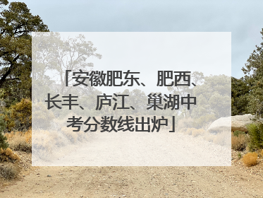 安徽肥东、肥西、长丰、庐江、巢湖中考分数线出炉