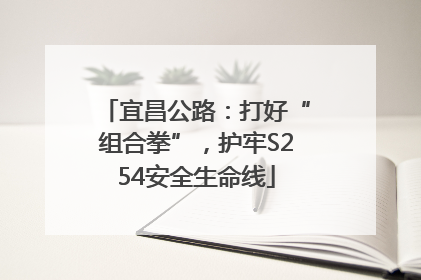 宜昌公路：打好“组合拳”，护牢S254安全生命线