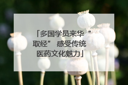 多国学员来华“取经” 感受传统医药文化魅力