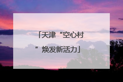 天津“空心村”焕发新活力