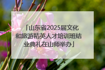 山东省2025届文化和旅游精英人才培训班结业典礼在山师举办