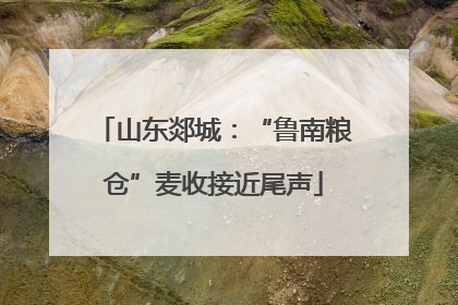 山东郯城：“鲁南粮仓”麦收接近尾声