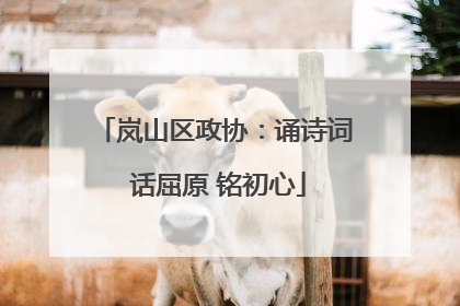 岚山区政协：诵诗词 话屈原 铭初心