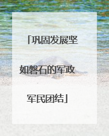 巩固发展坚如磐石的军政军民团结