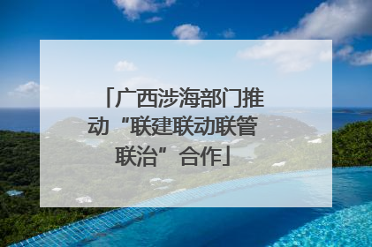 广西涉海部门推动“联建联动联管联治”合作