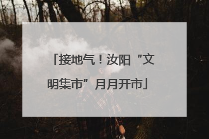 接地气！汝阳“文明集市”月月开市