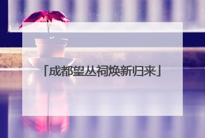 成都望丛祠焕新归来